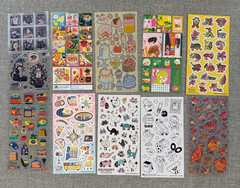 Lot of 10 Stickii Club Sticker Sheets – Cute / Pop Theme