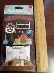 Jolee’s Boutique SCIENCE FAIR SCHOOL PROJECT 3-d Scrapbooking Stickers