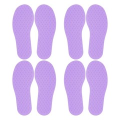 4 Pairs Feet Markers for Classroom Plastic Floor Foot Shaped Markers Purple