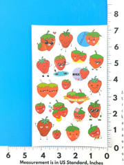 Strawberry Scented Scratch & Sniff Sticker Sheet