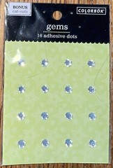 Colorbok Gems 16 Adhesive Dots Gemstones Rhinestones Card 3D Scrapbook Stickers