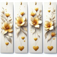 Floral Bookmarks Junk Journal Scrapbook Choose A Set