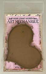 LOT Susan Lenart Kazmer Art Mechanique Heart Bezel ICE Resin Bronze Set of 3