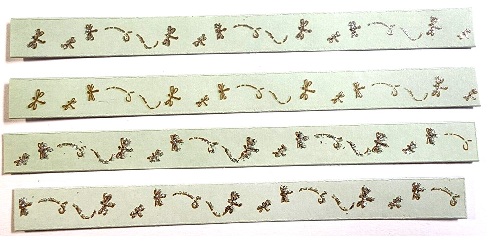 Disney Dragonfly Stickers 10pc Green Silver Glitter 6″ Border Scrapbook Crafts