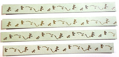 Disney Dragonfly Stickers 10pc Green Silver Glitter 6″ Border Scrapbook Crafts