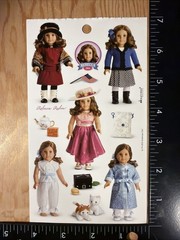 REBECCA American Girl Sticker Sheet Scrapbook Craft Stickers
