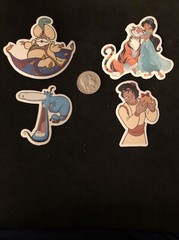Disney Stickers – Disney Jasmine from Aladdin Lot of 4 Stickers.