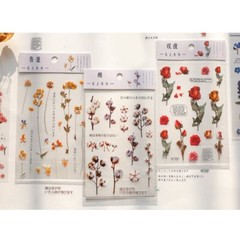 Small Fresh Plant Stickers Hand Tent DIY Scrapbooking Supplies Material Paste