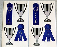 Frances Meyer Vintage 1997 Stickers Awards Blue Ribbon NOS Scrapbooking 2pc