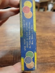 Vintage 1940s Rainbow FOOD Tint EASTER EGG TINT BOX Only Butler Pa