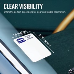 Oil Change Reminder Stickers – Static Cling Windshield Labels 1.5″x2.25″ – 400 G