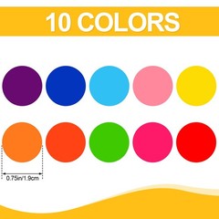 3500 Pieces Dot Stickers, 3/4 inch Color Coding Labels, 10 Color Circle Price…