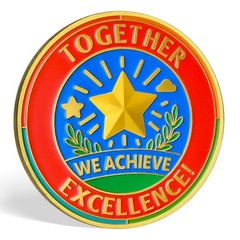 Teamwork Challenge Coin – Thank You Appreciation Coin for Employees, Teachers…