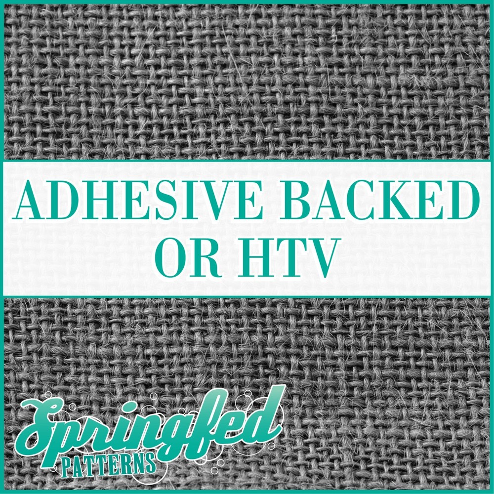 GREY BURLAP Pattern Adhesive Vinyl or HTV Heat Transfer Vinyl Jute Cloth Look
