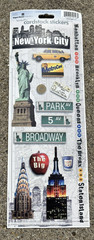 Extra Large Paper House Cardstock Stickers NEW YORK CITY Sticky Pix 4.5″ x 12″