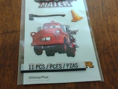PIXAR Cars Rescue Squad Tow Mater 11 Piece Sticker Pack New Sealed