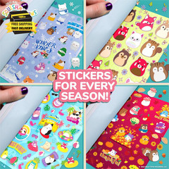 Sticker Book with Large and Small Sizes, Kids Stationary for Water Bottle, Noteb