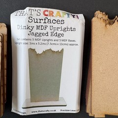 That’s Crafty Dinky Jagged Edge Chipboard MDF Collage Mixed Media Set of 5