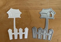 3) Metal Dies & Stamps: Blooms; Banner & Borders; Mailbox; Frame; Steampunk