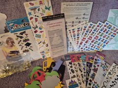 Large Lot of Assorted Scrapbooking Die-Cuts and Supplies