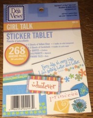 Deja Views Girl Talk Friends Hang Out Tablet Scrapbook Stickers Craft POS-125