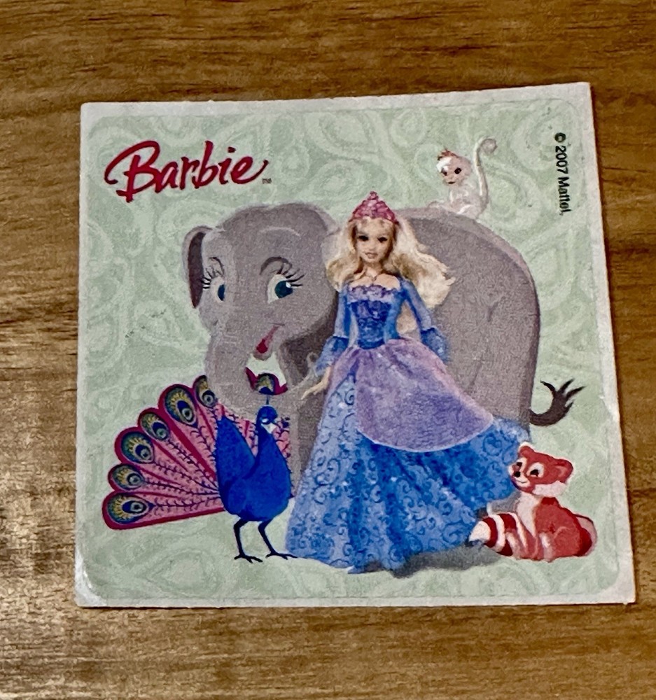 Barbie Island Princess 2007 SandyLion Sticker 2.5″ x 2.5″