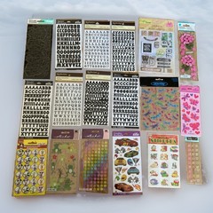 Lot Of 18 NOS Vintage Pkgs Of Stickers Asst Brands + Themes #5