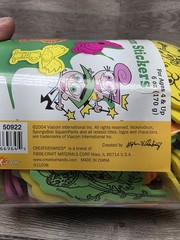 Vintage Nickelodeon 3D foam stickers SpongeBob Arnold Fairly Oddparents 2004