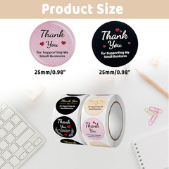 Thank You Stickers,Thank You Stickers Small Business,for Multiple Occasions(1000
