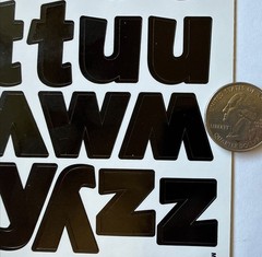 BLACK 1-1/4” ALPHABET Stickers(4 sheet)Making Memories•Letters•Numbers •Words•