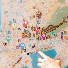 280 Pcs Map Stickers, Self-Adhesive Map Location Markers Stickers, Colorful Peel