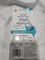 Hello Blink Sticker Maker Refill Pack – 10 Rolls: 5 Round, 5 Square – Makes 400