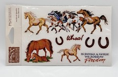 PSX Faster Horses Sticker Sheet 2001 RARE Horse Western Scrapbook NEW!