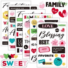 Scrapbook Stickers 500Pcs,Waterproof Vinyl DecalsAlbum Embellishment,Multicolor