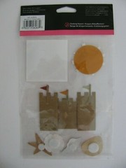 Provo Craft Stand-Outs BEACH 3D Paper Sculpture Stickers NIP