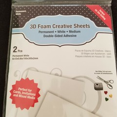 Scrapbook Adhesives: Metallic Transfer Foil Sheets & 3D Foam Creative Sheets Set