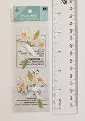 RARE Jolee’s Bouquets White Lilies Wedding Flowers Mini Pack Scrapbook Stickers