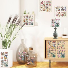 Insect Birds Rub on Transfer for Crafts: 16 Pcs Cute Animals Rub on Transfers fo