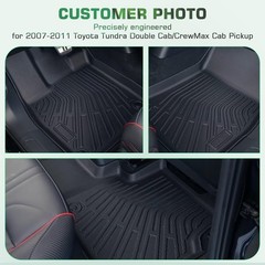 Floor Mats for Toyota Tundra Double Cab/CrewMax Cab 2007 2008 2009 2010 2011,…