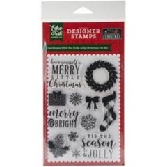 Echo Park Designer Stamps HOLLY JOLLY CHRISTMAS Steel Dies Scrapbooking