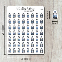 Water Bottle Planner Stickers