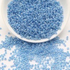 4000 Transparent Light Blue Small Glass Beads 2mm+ Storage Box Jewelry Making