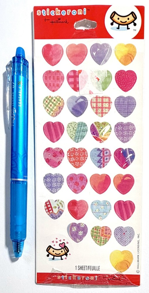 Heart Hallmark Stickers Scrapbooking Card Journal Planner