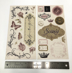 MY REFLECTIONS LA BELLE VIE Close to My Heart Paper Pack & Stickers 2 Stamp Sets