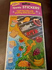 TREND SPARKLE STICKERS NUTRITIOUS AND DELICIOUS T-63352