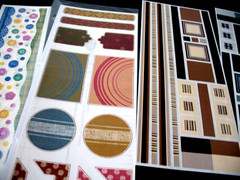 Blue/Aqua &Brown/Black Gr Lths, Amusement Park, Day to Day, Creative Memories.