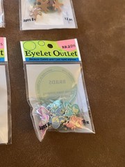 Eyelet Outlet Brads Lot of NEW 6 packs Card Making Scrapbooking Kids Baby Pastel
