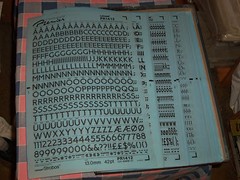 t. NOS Letraset Premier Letragraphica 10 x 15 Sheet Font Size Use Drop-Down Box