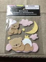 Special Moments Scrapbooking Sticker Embellishments Baby Girl & Baby Boy Theme