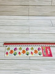 Vintage Sandylion Kromekote Tropical Fish Bubbles Stickers Sealed Sheet